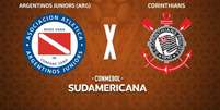 Foto: Juan Mabromata/AFP via Getty Images - Legenda: Argentinos Juniors e Corinthians duelam pela Sul-Americana / Jogada10