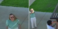 Em vídeo, mulher suspeita de invadir casa e matar idosos no MT sorri e aponta arma para câmera após crime  Foto: Reprodução/PJCMT