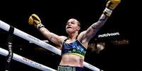 Beatriz Ferreira campeã mundial no boxe profissional Foto: Matchroom Boxing / Olimpíada Todo Dia