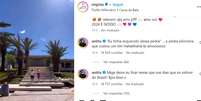 Anitta deixa comentário em post de Virgínia Foto: @virginia via Instagram / Estadão