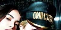 Anitta e Madonna durante gravação do álbum 'Madame X'  Foto: Instagram / Estadão