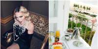 Madonna está hospedada no Copacabana Palace e tem café servido na suíte Foto: Reprdução/Instagram/@madonna e @belmondcopacabanapalace