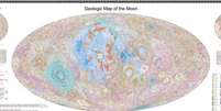 Primeiro atlas geológico da Lua em alta definição  Foto: Divulgação / Chinese Academy of Scien / Perfil Brasil