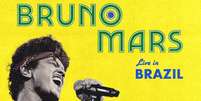 Bruno Mars no Brasil: saiba quem tem direito à pré  Foto: venda dos ingressos -  Divulgação/Live Nation / Famosos e Celebridades