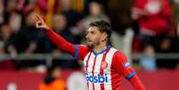 Portu, do Girona, comemora gol contra o Real Madrid   Foto: Alex Caparros/Getty Images / Esporte News Mundo