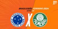 Divulgação/Jogada 10 - Legenda: Cruzeiro e Palmeiras se enfrentam na cidade de Nova Lima, em Minas Gerais Foto: Jogada10