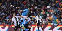  Foto: Divulgação / Napoli - Legenda: Osimhen foi o autor do gol da vitória do Napoli sobre a Udinese / Jogada10
