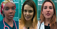 Thelma Assis, Marcela McGowan e Amanda Meireles viajaram para Canoas onde serão voluntárias em um hospital  Foto: Reprodução/Instagram