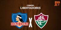 Foto: Arte Jogada10 - Legenda: Colo Colo x Fluminense / Jogada10