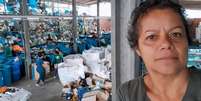 Cristina Medeiros no barracão de reciclagem onde trabalha com mulheres catadoras do Bom Jesus, zona leste, região periférica de Porto Alegre Foto: Arquivo pessoal