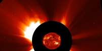 Mancha solar gigante AR3664 desencadeia sua maior explosão solar até agora Foto: Reprodução/ Keith Strong