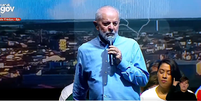 O presidente Lula durante evento de inauguração de hospital na Bahia  Foto: Reprodução/Youtube
