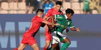  Foto: Cesar Greco/Palmeiras - Legenda: Estêvão não teve destaque diante da forte marcação do Athletico / Jogada10