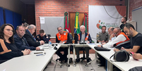 Prefeito Jairo Jorge em reuni&atilde;o para discutir impactos dos temporais  Foto:  Reprodu&ccedil;&atilde;o/Instagram/@jairo_jorge