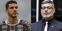 Fotos: LUCAS MER&Ccedil;ON / FLUMINENSE F.C. e C&acirc;mara dos deputados - Legenda: Nino processa ex-deputado Alexandre Frota  Foto: Jogada10