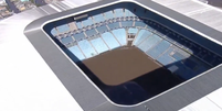 Arena do Grêmio permanece submersa após 12 dias de enchentes em Porto Alegre  Foto: Reprodução/GloboNews