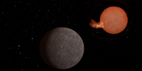 O exoplaneta SPECULOOS-3 b está tão perto da sua estrela que recebe grande quantidade de radiação, e dificilmente teria uma atmosfera (Imagem: Reprodução/ NASA/JPL-Caltech) Foto: Canaltech