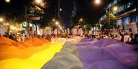 A pesquisa foi feita com 515 lésbicas, gays, bissexuais, trans, queer, intersexuais, assexuais, pansexuais e outros  Foto: Fernando Frazão/Agência Brasil