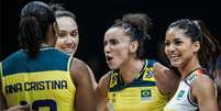 Brasil ficou invicto na primeira semana da VNL feminina Foto: Esporte News Mundo