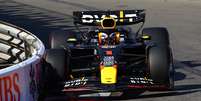 Verstappen em Monaco: nem andando próximo dos muros o RB20 funcionou Foto: Red Bull Content Pool