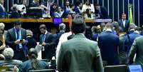 Sessão do Congresso desta terça-feira, 28; manutenção dos vetos era tida como 'questão de honra' para o PT.  Foto: Waldemir Barreto/Agência Senado / Estadão