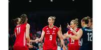 Polônia venceu os Estados Unidos na VNL  Foto: Esporte News Mundo