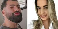O empresário Henrique Chagas e a dona da clínica, a influenciadora Natalia Becker  Foto: Reprodução/Redes Sociais / Perfil Brasil