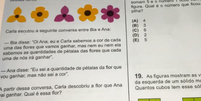 Questão sobre flores em olimpíada de matemática movimenta internet  Foto: Reprodução/YouTube