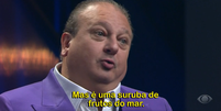 Jacquin compara prato de participante do 'MasterChef' com 'suruba dos frutos-do-mar'  Foto: Reprodução/Band