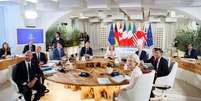 Lideran&ccedil;as europeias e chefes de Estados dos pa&iacute;ses do G7 &ndash;  Foto: The G7 Summit/G7 Italy / Perfil Brasil