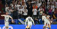 Gol alemão.   Foto: FABRICE COFFRINI/AFP via Getty Images / Esporte News Mundo