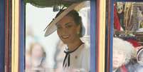 Kate Middleton apareceu pela primeira vez após revelar câncer  Foto: Neil Mockford/GC Images