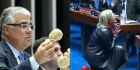 Senado abre debate sobre assistolia fetal com encenação contra o aborto  Foto: Reprodução/TV Senado