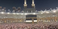 Muçulmanos vão a Meca anualmente em peregrinação  Foto: Reprodução/TV Globo