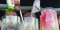 Água saborizada vira febre nos Estados Unidos  Foto: Reprodução/TikTok/@@josephanthonii