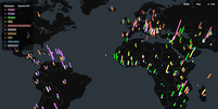 Mapa de doenças com surtos superiores aos níveis pré-pandêmicos (Imagem: Reprodução/Airfinity)  Foto: Canaltech