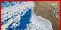 Temperaturas extremamente baixas congelam ondas do mar na Terra do Fogo Foto: Reprodução