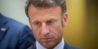 O presidente francês Emmanuel Macron chocou a França ao convocar eleições antecipadas no início deste mês  Foto: Getty Images / BBC News Brasil
