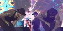 Léo Santana é atingido por celular nas partes íntimas durante show; vídeo  Foto: Reprodução/Redes Sociais 