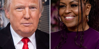 Donald Trump e Michelle Obama Foto: Reprodução/Montagem