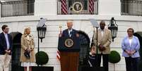 Biden faz breve pronunciamento na Casa Branca 04/07/2024   Foto: Reuters/Elizabeth Frantz