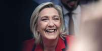 Partido de Marine Le Pen é favorito para as eleições legislativas francesas  Foto: Getty Images / BBC News Brasil