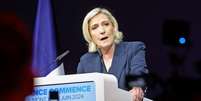 Marine Le Pen se diz confiante na possibilidade de ganhar maioria na elei&ccedil;&atilde;o francesa  Foto: Getty Images / BBC News Brasil