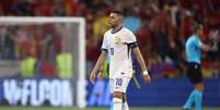 Kylian Mbappé em ação na partida contra a Espanha, na semifinal da Euro 2024 –  Foto: Franck Fife/AFP via Getty Images / Jogada10