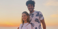 Camila Campos e o marido, o zagueiro Léo Lacerda  Foto: Instagram