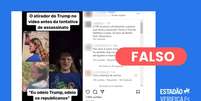 Autor da gravação não é Thomas Matthew Crooks, e sim um usuário da rede social X (antigo Twitter), que fingiu ser o atirador em vídeo  Foto: Reprodução/Instagram / Estadão