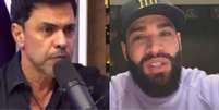 Zezé Di Camargo explicou ocorrido envolvendo Gusttavo Lima (Imagens: Reprodução - YouTube - Instagram / Montagem - RD1)  Foto: RD1