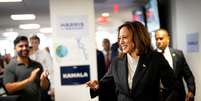 Pré-candidata, Kamala Harris faz primeiro comício pela disputa à Presidência dos Estados Unidos  Foto: Erin Schaff/Pool via REUTERS