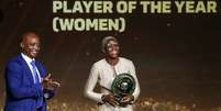 Asisat Oshoala tem cinco prêmios de melhor jogadora do futebol africano  Foto: Divulgação/Fifa.com