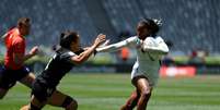 Leila Silva em ação: time brasileiro feminino de rugby chega com força total nas Olimpíadas de Paris 2024  Foto: Divulgação